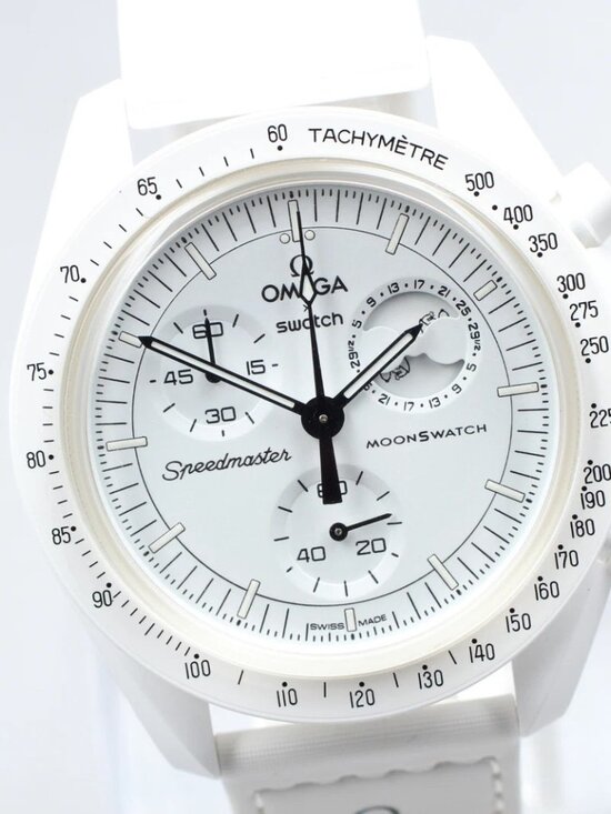 Swatch Other - Omega x Swatch Tripartite Collaboration White Snoopy Moon Phase Chronograph Watc